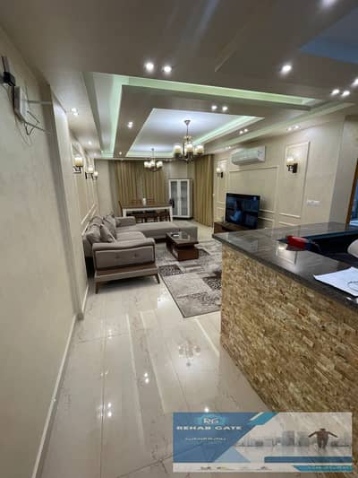 Furnished apartment for rent in Madinaty (B11) Area: 140 sqm | 3 bedrooms, 3 bathrooms Located opposite the mosque | Hotel-style finish | Modern furni