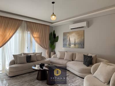 Luxury Furnished Apartment for Rent with High-End Hotel-Style Finishes, Overlooking Landscaped Gardens and the Swimming Pool, Located in October Plaza