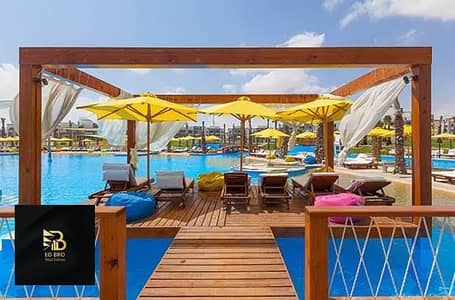 شاليه فاخر غرفتين مفروش بالكامل للإيجار بـ Pool View في أمواج