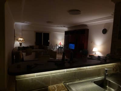 Furnished apartment for rent in Sun City Compound 136m 2nd floor ACs near AUC, FUE, Garden 8 & Waterway with covered garage, security & mall