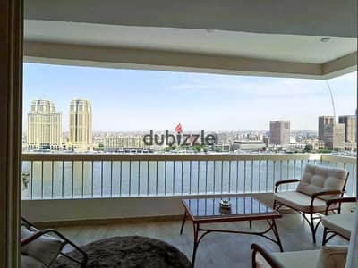 A fully finished apartment with a direct Nile view complete with furniture appliances and air conditioning situated in a prime location