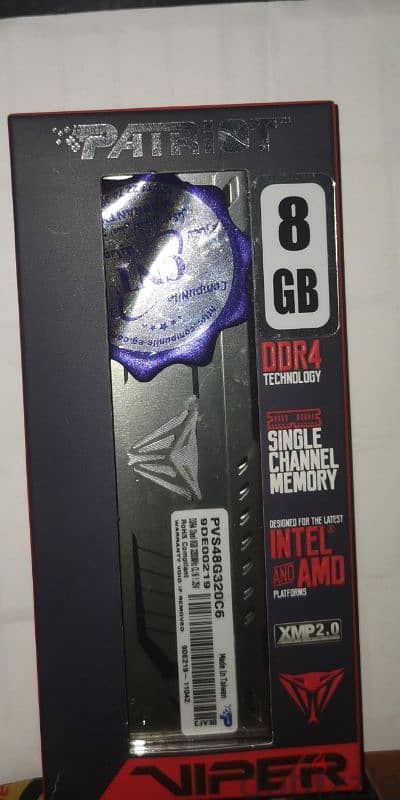 patriot viper 3200mhz 8gb CL 16