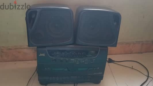 Radio cassette JVC with two speakers