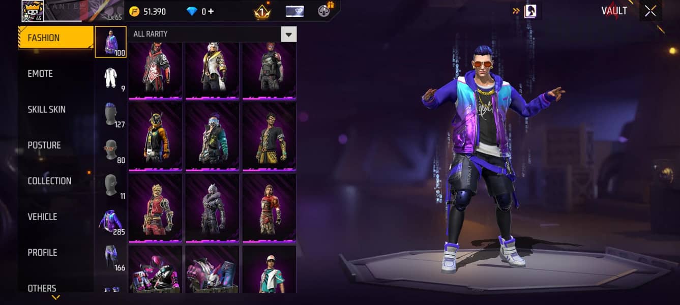 free Fire account mena 3