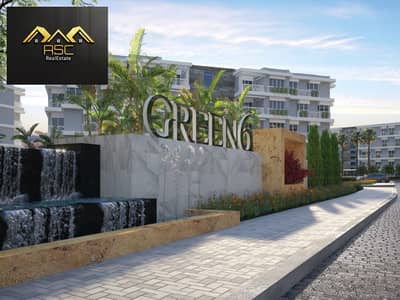 apartment for sale in Green 6 (Idris Developments), Northern Expansions area, 6th of October City. North-facing with a landscape view, located