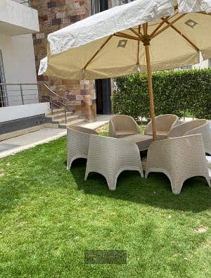 Fully Furnished Ground Floor Chalet with Private Garden for Sale in Marseilia Beach 4 | 95 sqm | 2 Bedrooms | Immediate Delivery