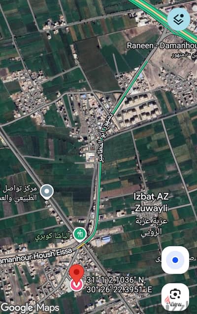 قطعه ارض معها ترخيص مباني دمنهور
