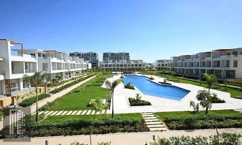 Chalet with a bargain discount for cash payment, super deluxe finishing, immediate delivery, lagoon view in New Alamein, Mazarine, North Coast