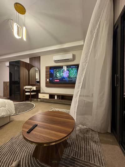 Luxury studio for rent with an open view of the garden inside ZED West - Sheikh Zayed