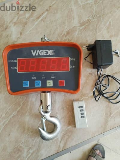 ميزان ديجيتال ماركة VIGEX قدرة ٥٠٠ كجم.