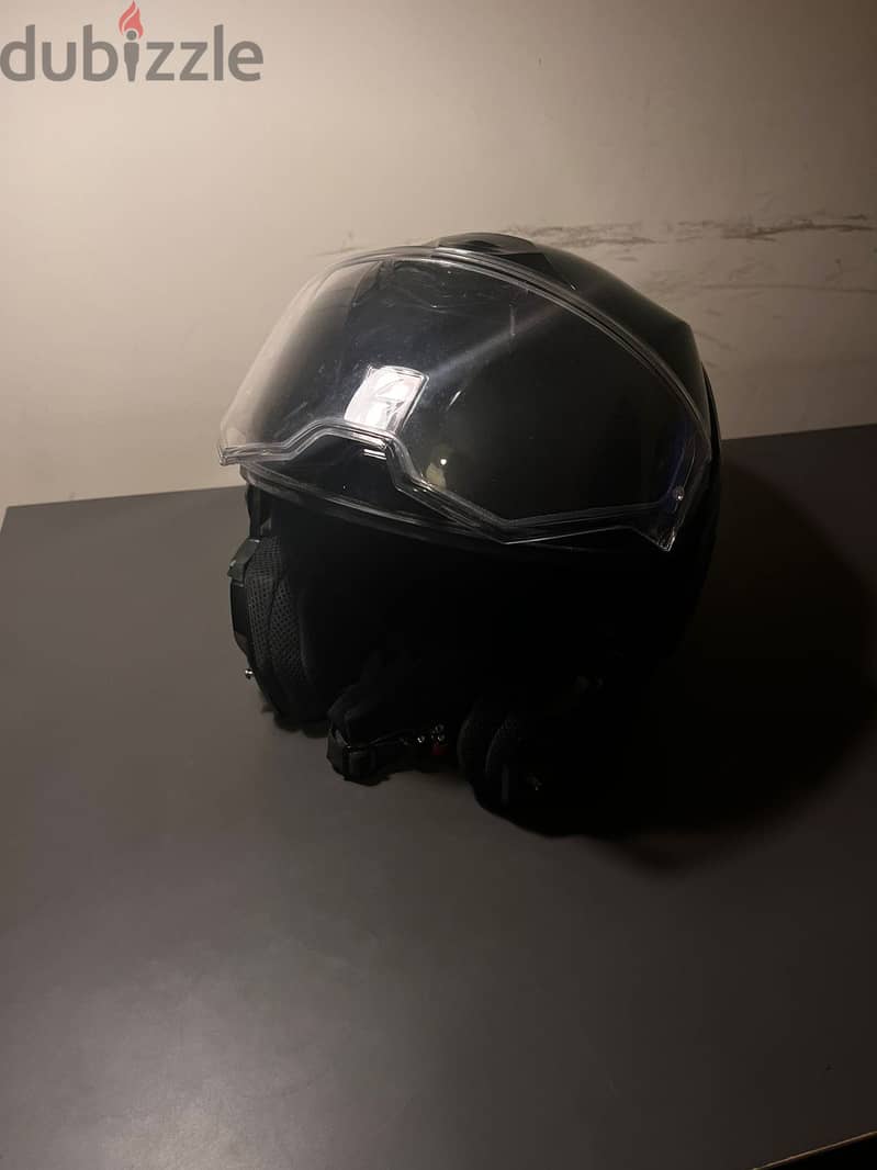 Motorcycle helmet - Scorpion EXO Tech Evo Pro Solid Metallic Black 1