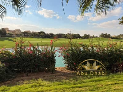Standalone villa, model W, for rent in Madinaty VG1, with direct lake views, kitchen, and air conditioning. One minute from the golf club and minutes
