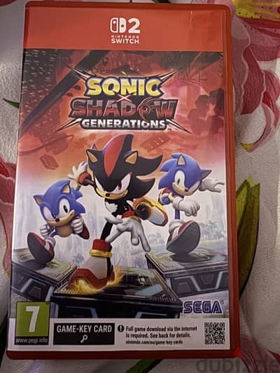 Sonic Shadow Generations game - Nintendo Switch 2