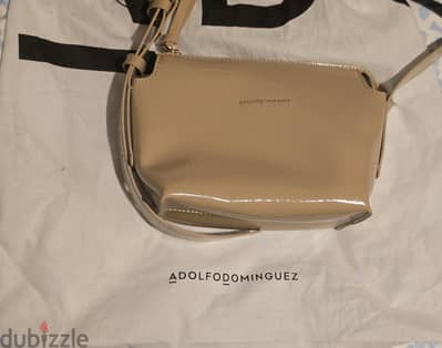 Women's Mica small beige shoulder bag by Adolfo Dominguez
