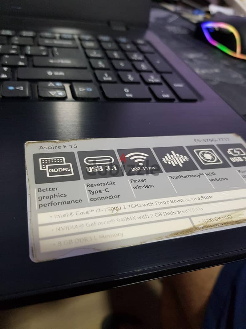 Acer aspire E15 3