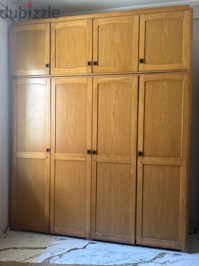 دولاب خشب زان اربعة دلفة بلي كار