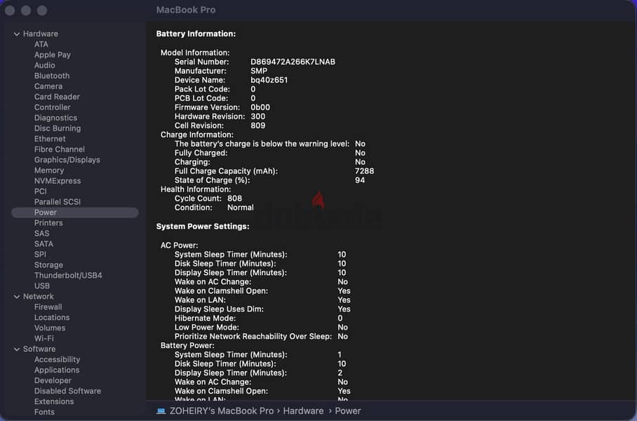 Macbook Pro 2019 Core i9 1