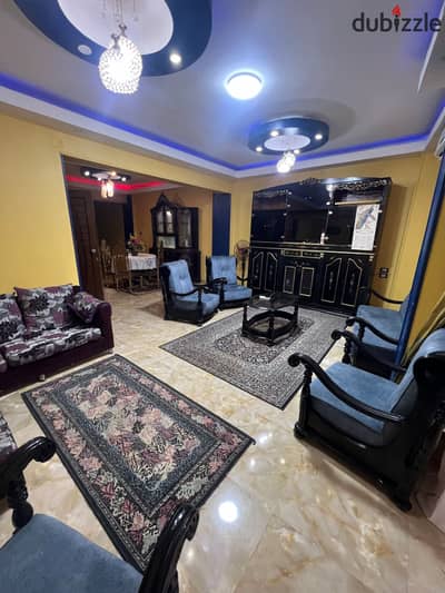 For rent: a furnished and air-conditioned apartment of 170 square meters next to the College of Medicine on the main club street