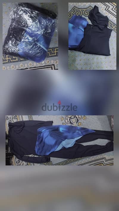 مايوه وتر بروف وان سايز من 50 ل 65  كيلو سوت اسود