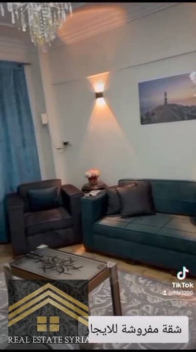 Distinct furnished apartment for rent full housing sea view in a prime location (overlooking the middle and Al-Nahda Square and the Water Company) Fifth floor distinctive with a wonderful view area surrounded by gardens and trees housing area 65 meters number of rooms 2 the main room is air-conditioned fully furnished apartment with modern furniture includes