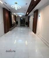 Apartment 150 m for sale, super luxury finishing, all amenities available: water, electricity, and natural gas, 3 bedrooms, reception room 3 pieces, kitchen, 2 bathrooms, second floor above in Alexandria, Al Agamy, kilo 21, October Street, main before the gate in a very distinguished location