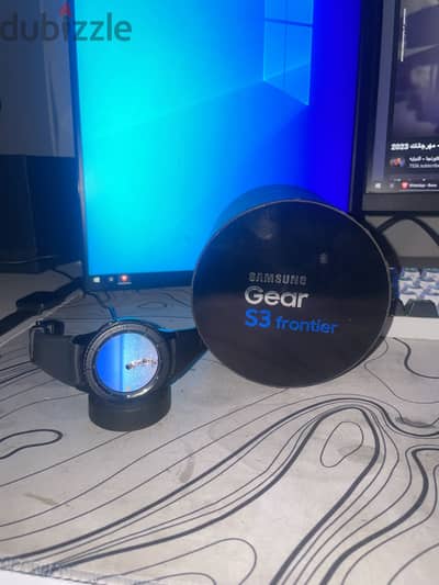 Samsung Gear S3 Frontier أصلية بالعلبة والشاحن الأصلي