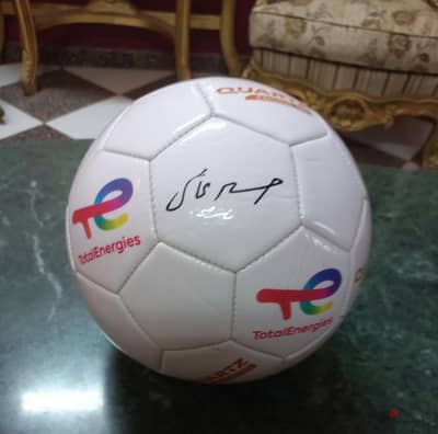 an distinctive soccer ball (Signed) by hossam ghaly