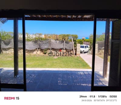 For rent: second row of the sea, villa, one floor, 3 rooms, Al-Shorouk Village