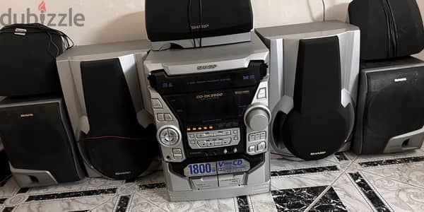 منظومة صوت شارب اصدار 1999 نوادر- اصليه مع السماعات وارد الامارات