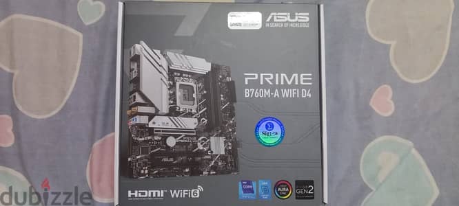بوردة ASUS PRIME B760M-A WIFI D4 حالة ممتازة استعمال شهرين
