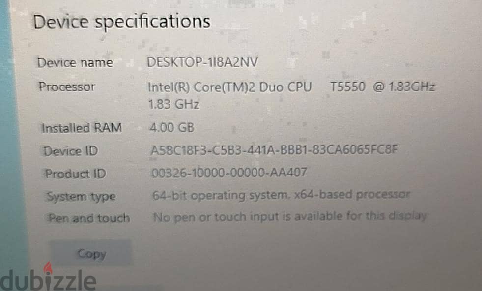 Laptop Toshiba 1