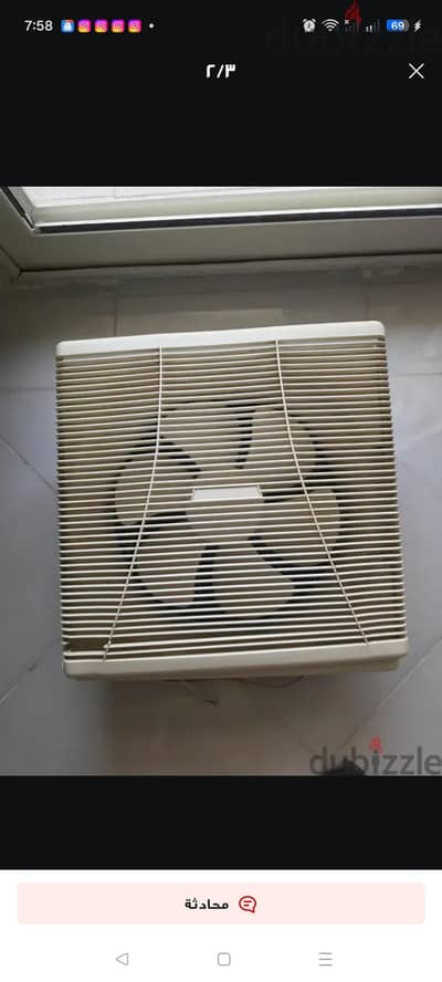 شفاط مطبخ توشيبا 35*35 سم مستعمل بحاله ممتازة