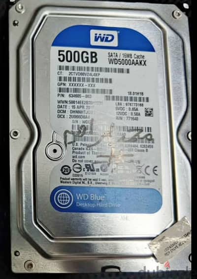 هارد ٥٠٠ hdd