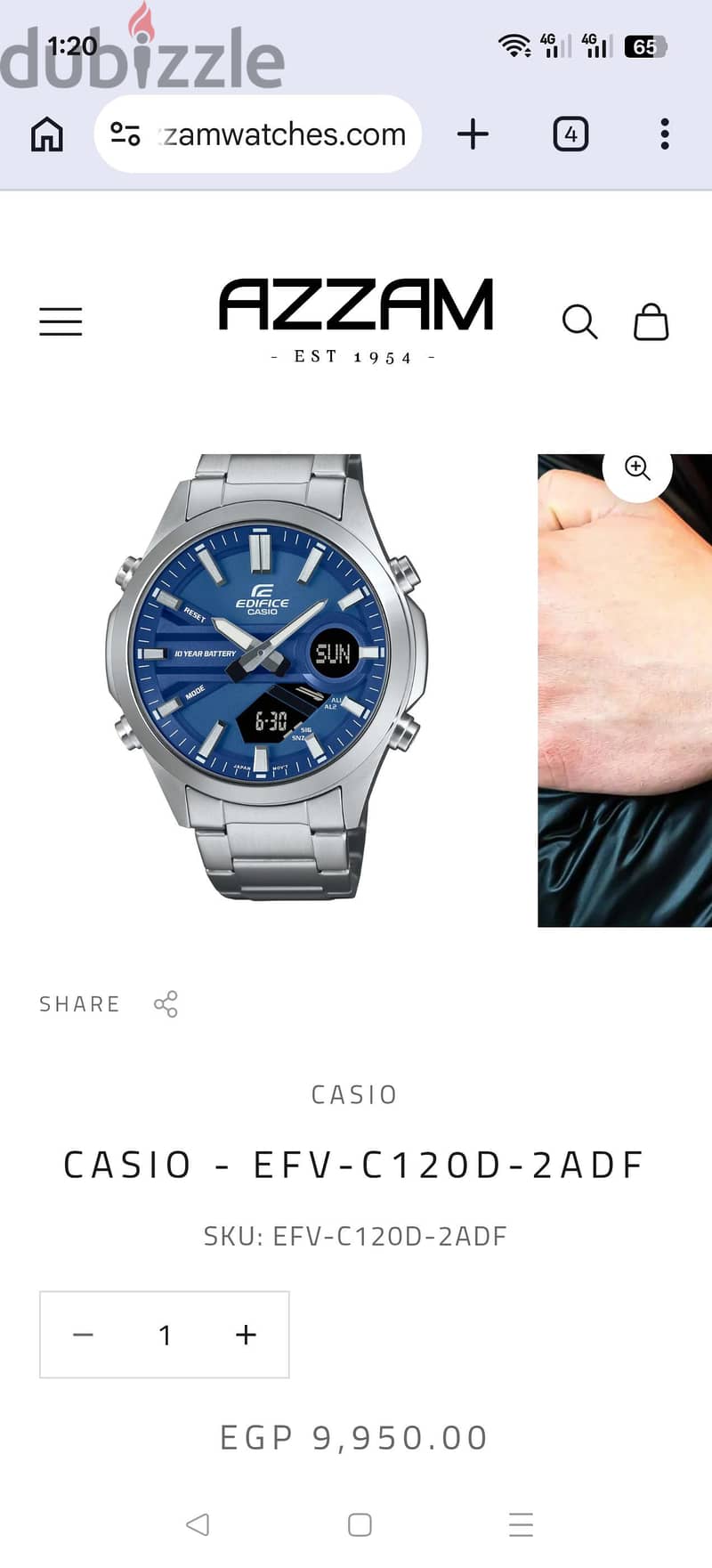 original Edfice watch 3