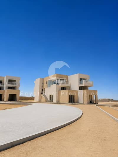 توين هاوس فيلا للبيع استلام فوري بسيدي عبد الرحمن فيو بحر وإطلالة كاملة على البحر وخطوات للبحر مع تقسيط 8 سنين مريح