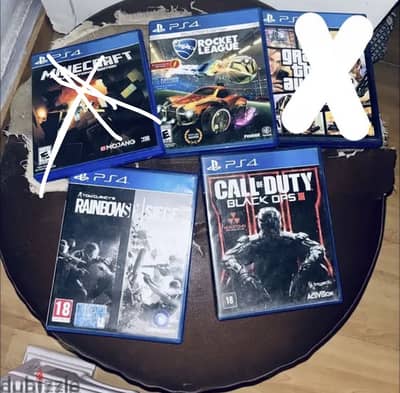 (Gta) (call of duty)- (rainbow six) (Minecraft) (rocket league)
