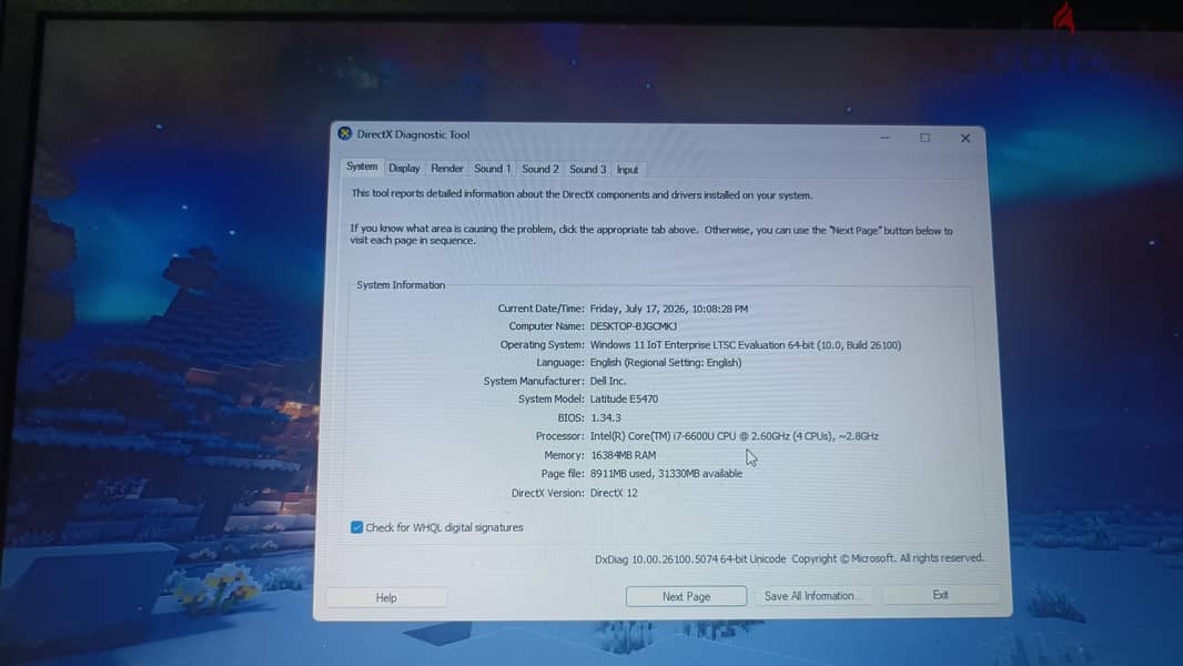 Dell latitude E5470 1