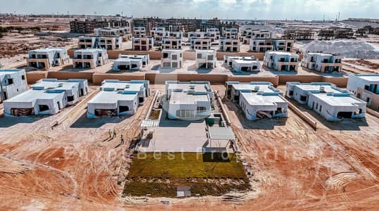 فيلا وان ستوري للبيع استلام فوري بسيدي عبد الرحمن صف أول على البحر وإطلالة كاملة على البحر وعلى البحر مباشرةً مع تقسيط 8 سنين