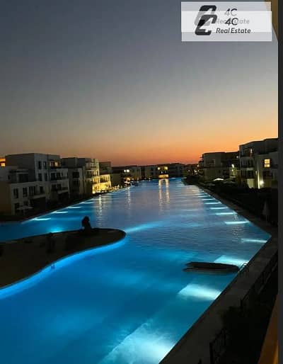 باقل سعر لسرعه البيع شاليه بجاردن ريسيل Blanca 2 – الساحل الشمالي Lagoon View بتقسيمه مميزة جاهز للمعاينه و الاستلام