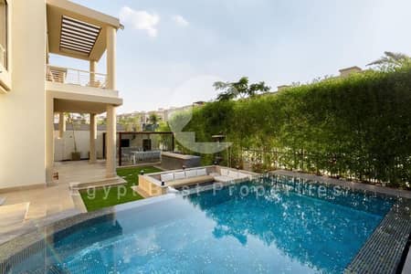 resale ready to move finished villa under market place in Cairo festival