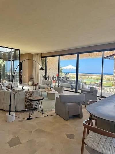 Direct Sea View Chalet with Private Garden in Marsa Bagoush | Fully Finished with ACs & Kitchen – Unbeatable Price