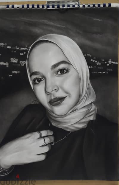 رسم بورتريه فحم
