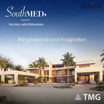 A gem in SouthMED EGYPT, a 261 m² north-facing villa for sale in installments, overlooking the sea, lagoon, and lakes
