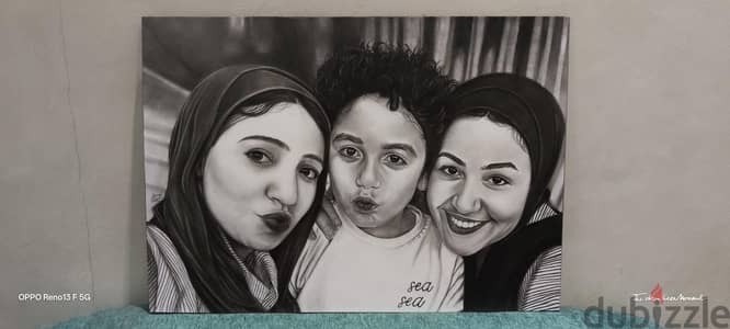 ارسم كل حبايبك بورتريه اعلي جوده واقل سعر