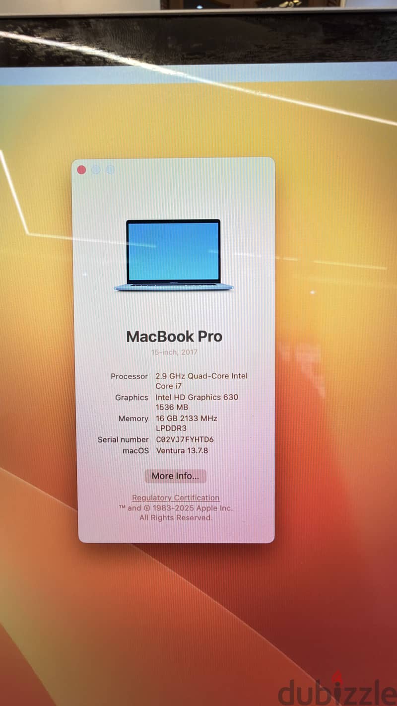 MacBook Pro very good condition 22