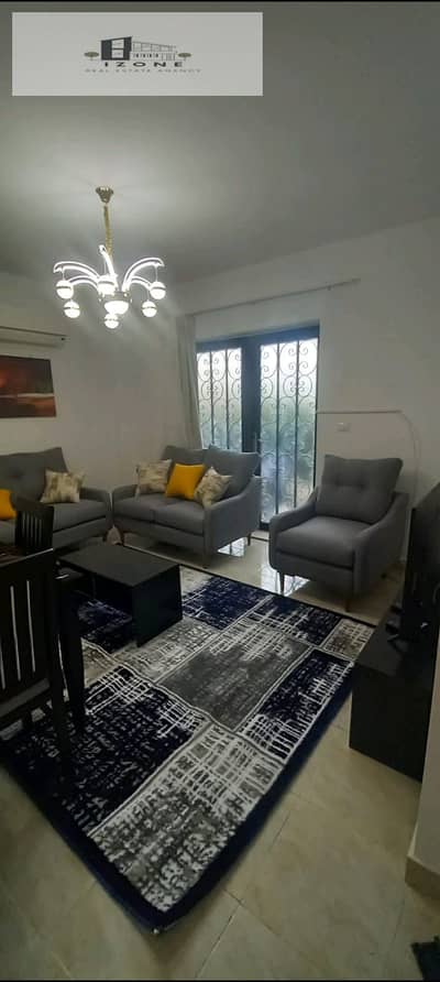 أفضل سعر استوديو مفروش بالكامل للإيجار في الرحاب Al Rehab City القاهرة الجديدة New Cairo 60 متر + حديقة 50 متر غرفة نوم