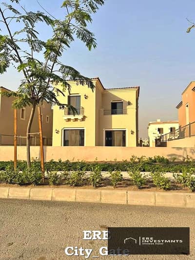 Villa for sale 465m, 4BD, Ready to move, Overlooking Greenery at the best price in City Gate New Cairo