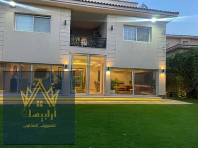 For connoisseurs | Independent Villa (Model E) for rent furnished hotel-style in VG2 Madinaty | Wide garden view and private gym