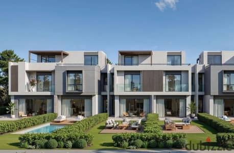 Semi-finished townhouse corner villa for sale in One 33 Compound in Sheikh Zayed