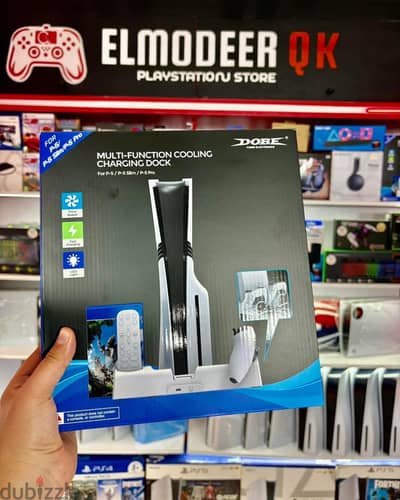 شاحن دراعات ومبرد ! قاعدة DOBE الـ Multi-Function لـ  PS5